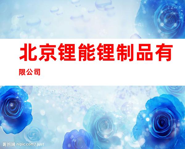 北京锂能锂制品有限公司